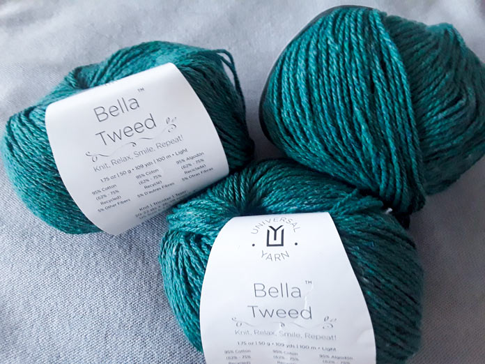 Casting On the Palomar Tank with UNIVERSAL YARN Bella Tweed this summer