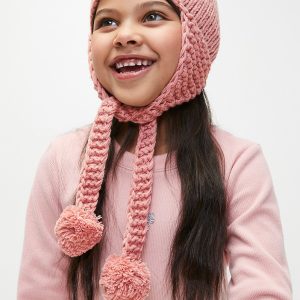 Pom pom beanie - pink