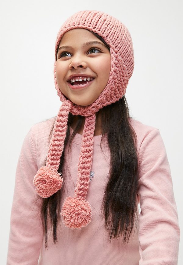Pom pom beanie - pink